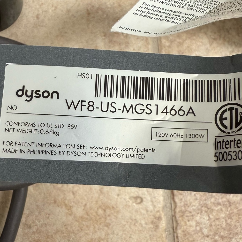 SOLD Dyson Hair Styling Set with Pink and Silver - Picture 5 of 6